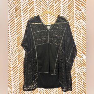 John Mark Black Lace Blouse